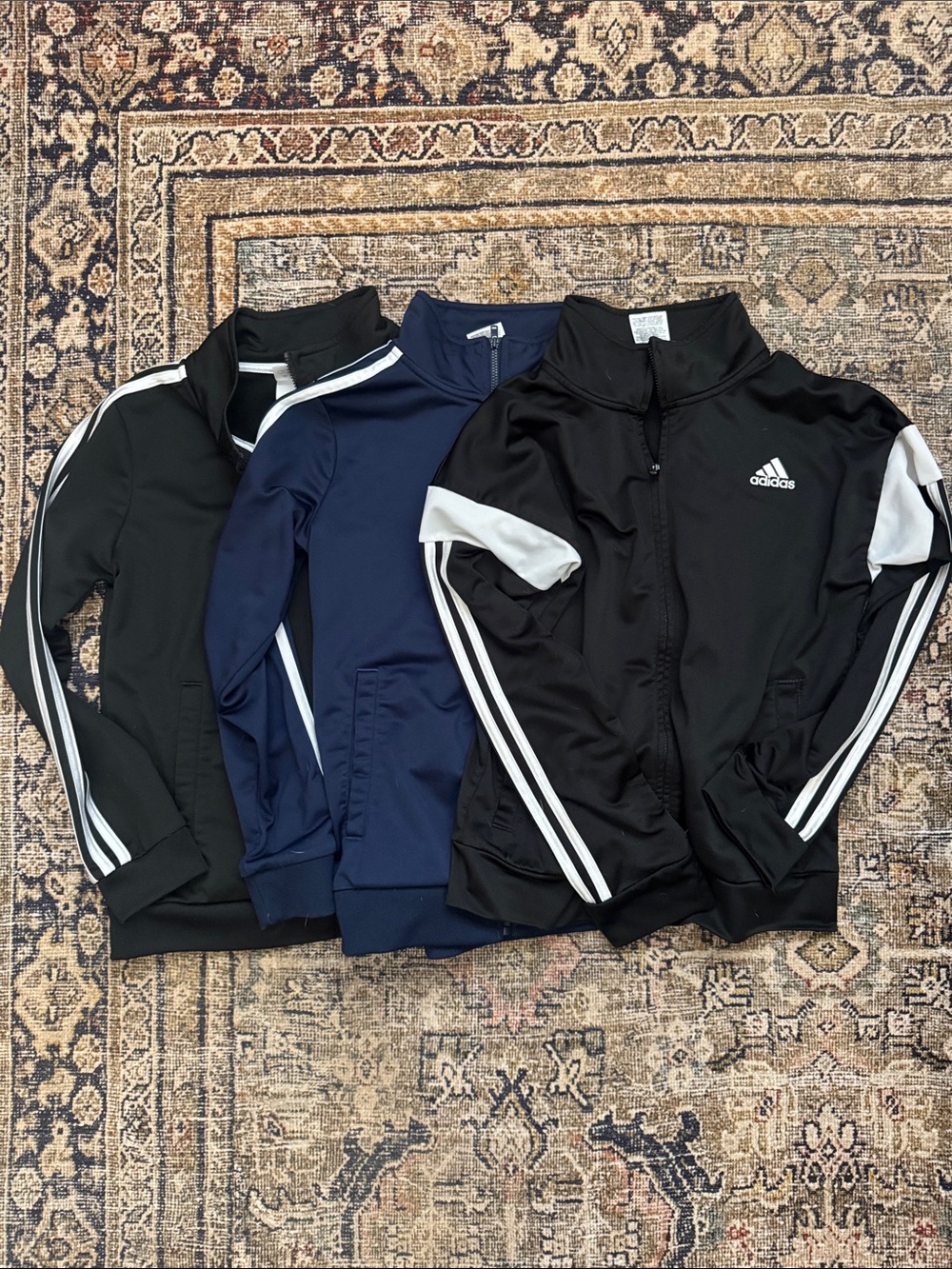 adidas black warm up jacket bundle